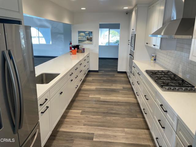 Newly renovated kitchen in clubhouse