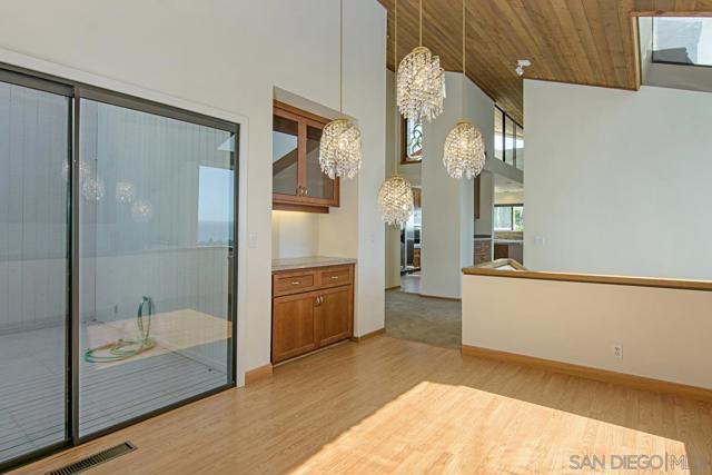 Dining room opens to its own patio.