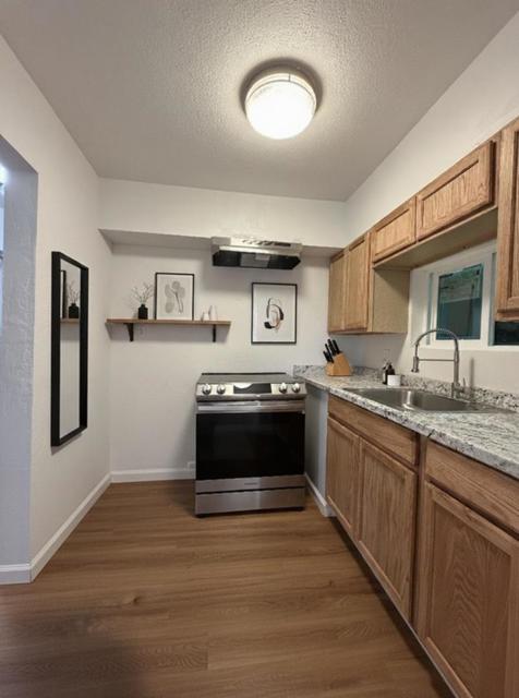 virtually staged kitchen