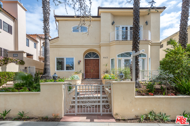 843 15Th Street 2 Santa Monica, California Incredible townhouse, located on one of the best streets in Santa Monica. This beautiful and light filled home, offers open and spacious living and dining rooms viewing the gorgeous and spacious patio with wall to wall French doors. Gourmet kitchen with top of the line appliances and custom cabinetry. Breakfast Bar, Enormous master suite with a large master bath with double vanity. With Hardwood floors, recessed lighting, laundry on second floor, 2 side by side gated parking, large patio for entertaining, and only 3 units in the complex, this home offers luxury, comfort and privacy all at once.
