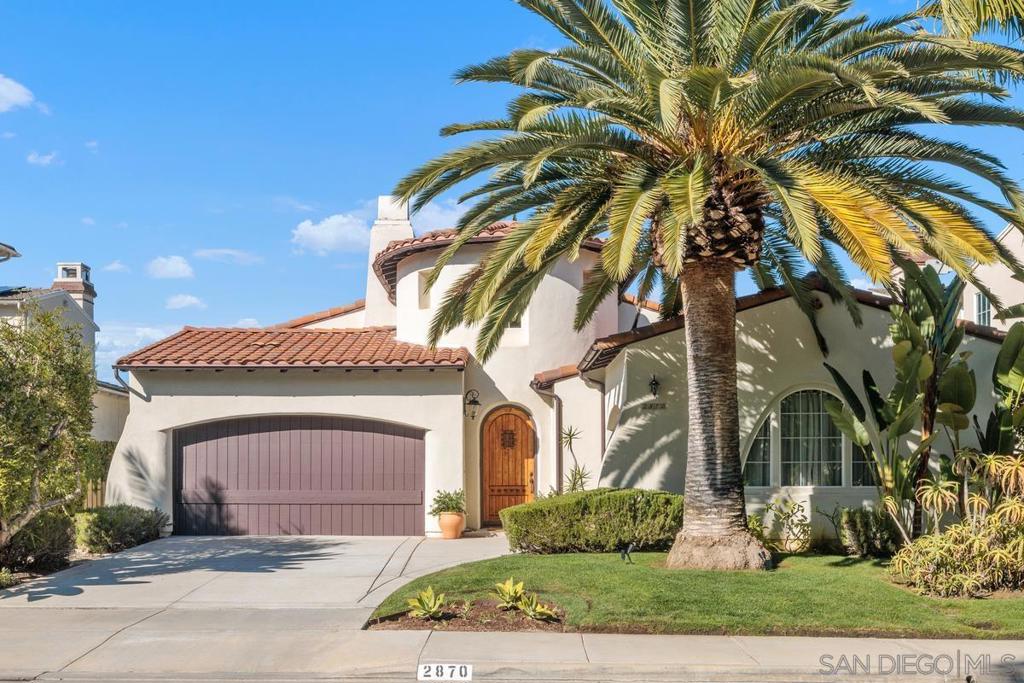 2870 Rancho Pancho Carlsbad, California Luxury Living in the highly sought after neighborhood of Estancia in Rancho Carrillo. 3 Bed 3 1/2 Bath with a large upper loft. Library shelving in the stair landing and also in the loft. Included is a full bath and access to attic storage. Wood flooring and freshly painted. Chef's desired kitchen with large island, built-in desk, built-in refrigerator, double oven, stainless steel appliances and gas cooktop. Large windows throughout bring in the bright natural lighting. Jack-n-Jill bath between the secondary 2 bedrooms. Primary Bedroom has a French door to the private back yard. Primary Bath has a soaking tub and shower, dual vanity sinks, large walk-in closet and dressing table. Formal living and dining room have a fireplace for cozy nights and French double doors leading to the back side yard. Family room off the kitchen has a fireplace and a large screen Sony TV. 3 car garage. Community offers a swim center, clubhouse and hiking trails. Conveniently located in Carlsbad near the Bressi Ranch shopping center.