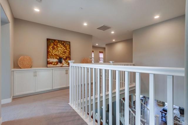 upstairs has 3 bedrooms 2 bathrooms and wide hall/walk ways