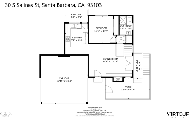 Detail Gallery Image 47 of 48 For 30 S Salinas St #B,  Santa Barbara,  CA 93103 - 3 Beds | 2 Baths