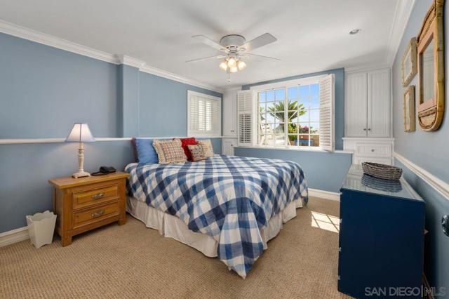 Bedroom three, located on the first level with ocean views!