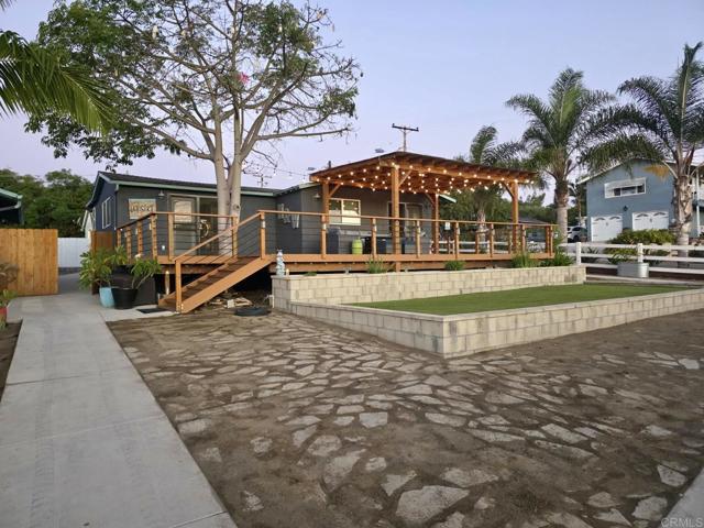 Sunrise picture of the house