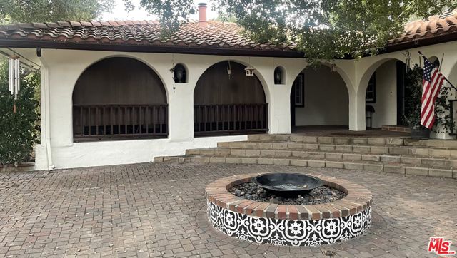 Front Courtyard with Fire Pit and Patios