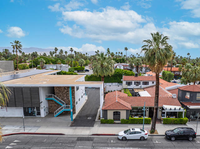 Prime 100% Leased Investment Opportunity in the Heart of Palm Springs' Historic Uptown District. Located in one of Palm Springs' most desirable corridors, this impeccably maintained property offers exceptional visibility and charm. Dual Architecture, Mid Century Modern and Spanish, situated on a single tax lot with two distinct addresses. The offering includes: 668 Building - A striking Mid-Century Modern commercial space ideal for retail, office, or mixed use. 664 Building - A beautifully preserved Spanish-style property, home to the renowned and successful Jake's Restaurant boasting high foot traffic and excellent street frontage. In 2024 Jakes expanded its operation and a new fully renovated lobby, additional indoor seating, kitchen and restrooms. Off-street parking exclusively for tenants. This property is both functional and aesthetically unique. The 668 building features two common area restrooms on the second floor, while the ground-floor retail units each have private restrooms. Additional highlights include a fully paid solar system on the 668 building--enhancing sustainability and reducing operational costs. Currently under application for the Mills Act for a potentially significant property tax reduction. Fully occupied, please do not disturb tenants.