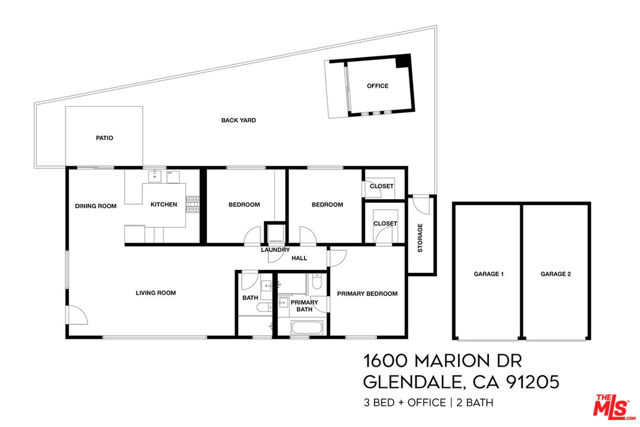1600 Marion Drive, Glendale, California 91205, 3 Bedrooms Bedrooms, ,2 BathroomsBathrooms,Single Family Residence,For Sale,Marion,24397271