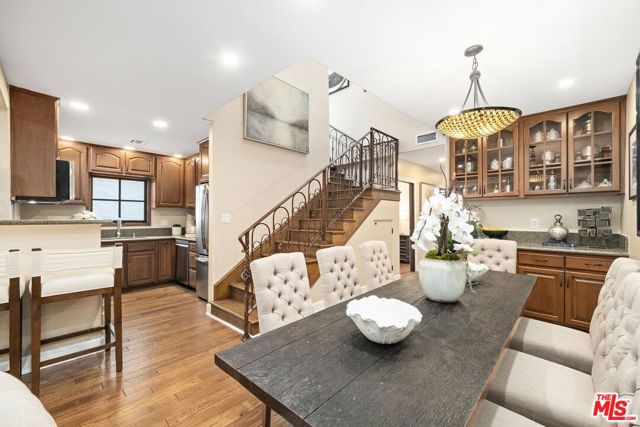 View of dining area kitchen  staircase