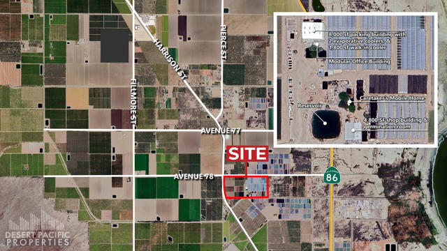77.6 AC 78100 Harrison St, OA Flat Aeria