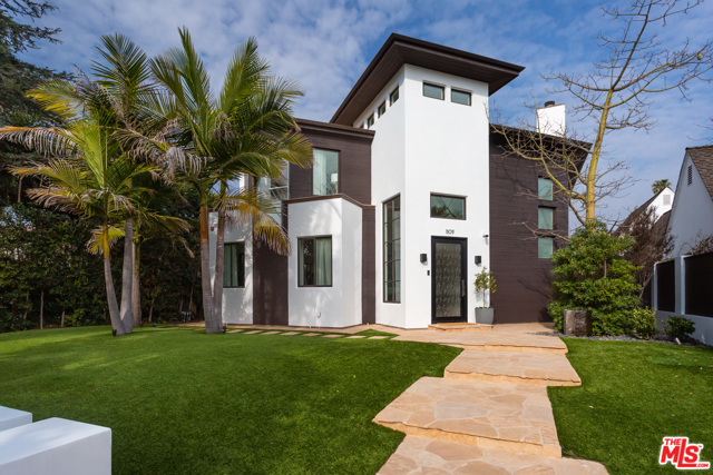 509 21St Place Santa Monica, California Spectacular architectural in prime north of Montana location. Formal entry with dramatic soaring ceilings, flooded with natural light. This 6 bedroom, 5.5 bath home features impressive family room with fireplace, chefs kitchen with stainless steel appliances, office, laundry room, and additional en-suite bed and bath on the first floor. Glass railed staircase leads to second floor, with sweeping view of the family room. Beautiful light-filled bedroom with adjoining bath in front, hallway leads to two additional bedrooms with shared bath, and finally to the master bedroom with large walk-in closet, master bath, and balcony. The finished basement boasts high ceilings with skylights, home theater, and additional living room. The property is complete with the outdoor entertaining area and pool for true indoor/outdoor living. An exceptional property on tree-lined street in one of the most desirable neighborhoods.