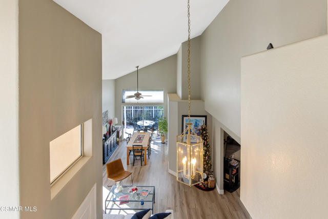 Aerial Living Room & Dining Room