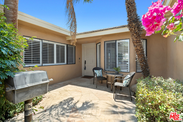 153 Madrid Avenue Palm Desert, California Don't miss an opportunity to see this stunning and recently remodeled two bedroom and two bath home. Offering approximately 1,330 square feet of livable space, this 20 Max Plan offers expansive Southwest views of the lake, six west fairway and mountains. You will find updated laminate flooring throughout the living room, dining area and kitchen, fresh paint and upgraded baseboards throughout. A light and airy kitchen is highlighted by quartz countertops, subway tile backsplash, a center island, stainless steel appliances and plantation shutters. The spacious living room features serene views of the patio and golf course. A bright master suite offers a skylight, double vanity sinks and a full-height walk-in shower. The guest bathroom boasts a double vanity sink, tile flooring and a frameless shower enclosure. With 27 holes of golf and a Ted Robinson-designed course, Monterey Country Club offers one of the best values in the desert. Golf memberships are reasonably priced with no initiation fee to join the club! The second HOA fee features access to a full-service clubhouse, tennis and pickleball courts, a fitness center and 37 Pools and Jacuzzi's.