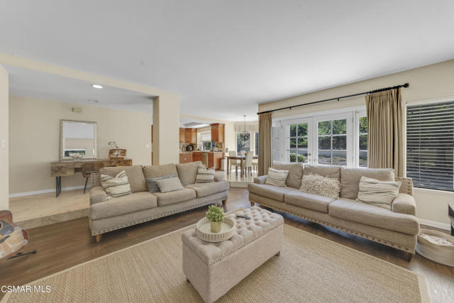 Family Room Opens To Kitchen