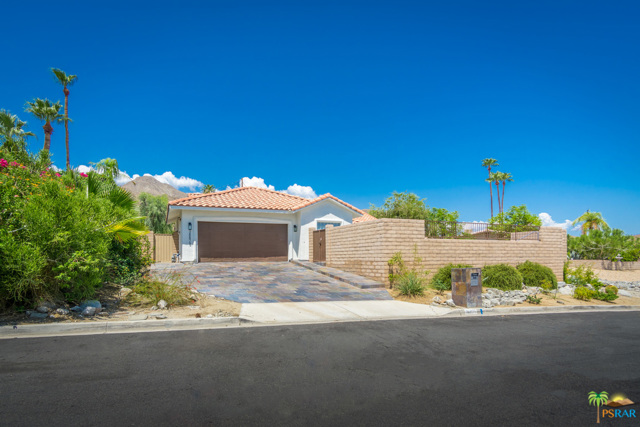 38875 Charlesworth Drive Cathedral City, California Private hideaway with poolside panoramic view of the valley and mountains beyond. Two bedroom two bath with den that could be a large third bedroom, great room, large kitchen with newer appliances. There is an attached guest casita with private entrance. Recently resurfaced pebble tech pool and spa, mountain view with two car attached garage. Recent upgrades include LED lighting, new a/c, front and rear landscaping, New exterior paint, remodeled guest house and bathroom, remodeled master bathroom plus new carpeting. This house features high ceiling and all the rooms in the main house are large.