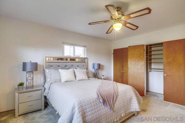 Ceiling fan and large closet too!