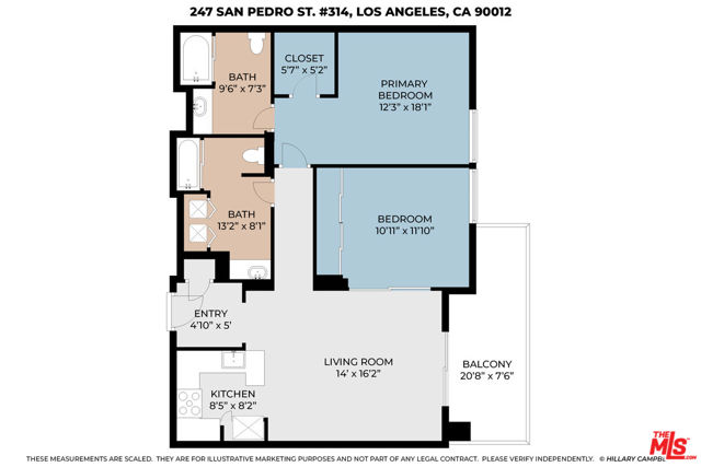 267 San Pedro Street, Los Angeles, California 90012, 2 Bedrooms Bedrooms, ,2 BathroomsBathrooms,Condominium,For Sale,San Pedro,24403341