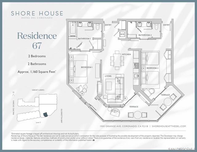 1500 Orange Ave, Coronado, California 92118, 2 Bedrooms Bedrooms, ,2 BathroomsBathrooms,Condominium,For Sale,Orange Ave,250020214SD