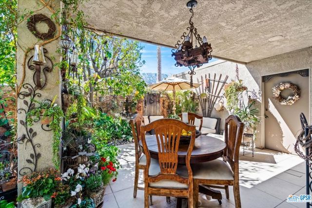 Front courtyard from dining room