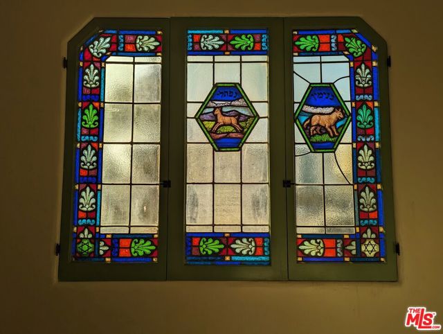 Beautiful stained glass windows throughout
