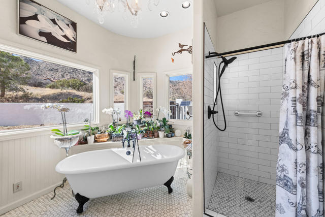 Tiled Shower + Soaking Tub