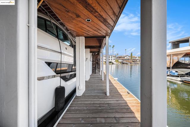 Dock with a water view