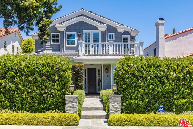 455 21St Place Santa Monica, California Pristine, beautifully designed & crafted newer shingled Trad reminiscent of a seaside estate on Nantucket in the very finest north-of-Montana location. No detail overlooked, exquisite materials, unparalleled refinement, wful sense of space & light, clean contemporary lines, perfect flr plan, lovely grdns & the ideal indr/outdr lifestyle. Every imaginable space, amenity & comfort can be found here including six bedroom suites, formal LR & DR, library/office, gym w/ sauna, theatre, lwr level fam rm w/ bar, temperature-controlled wine cellar & large storage rm. Fab great rm consisting of cook's kitchen, lg breakfast area & family rm opens thru folding & French drs to private, resort-like yard w/ trellis-covered blue stone patio, pool, spa, & syn lawn. Sumptuous owner's suite w/ vaulted ceiling, fireplace, terrace, lavish marble bath & lg furniture grade walk in closet + three additional bedrooms suites upstairs. Wonderful guest suite on the main level. Gorgeous wide-board blonde oak flrs, coffered & tongue & groove ceilings, extensive paneling & beautiful finishes throughout. Situated on a quiet, non-through, tree-lined st in close proximity to Montana Ave shopping, beach, Brentwood Country Mart & desirable Franklin Elementary, this very distinctive home w/ over 6,800 sqft of lvg area will envelop you in quality & charm. A special opportunity!