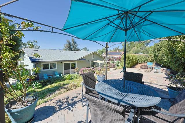 The tiered backyard space features an inviting outdoor firepit and dining area, perfect for entertaining guests. Plus, there's potential for an Additional Dwelling Unit (ADU) to suit your future needs.