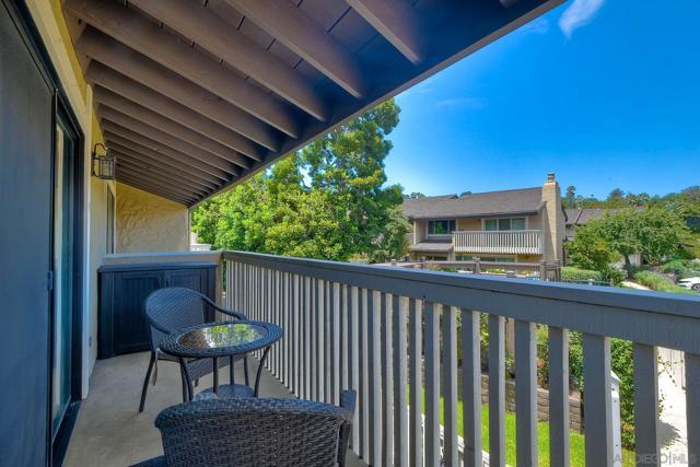 Lovely balcony off the primary bedroom.