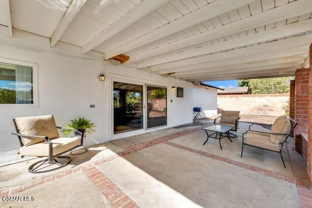 Covered patio