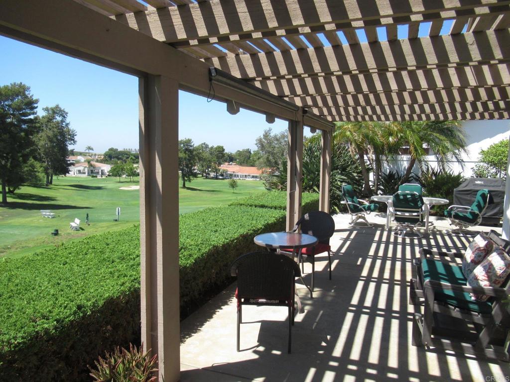 FURNISHED short-term rental, 1-story, highly upgraded, w/ west-facing back patio, overlooking golf course, in gated 55+ Ocean Hills Country Club. Utilities included, $300 monthly cap on gas/electric. "St. Tropez" floor plan w/ atrium. Renovated kitchen has updated cabinets, granite counters, & SS appliances. Remodeled bathrooms. Handsome tile flooring and carpeting. Dual-pane windows. Tenant will have use of all facilities at OHCC, including exercise rooms, billiards, tennis & paddle tennis courts, swimming pool, golf, etc. Sorry, no pets.   $275 cleaning fee.  All rent and security deposit to be upfront.  $4,800 per month, owners looking for 4-month lease.  Availability starts in June, ends in October.