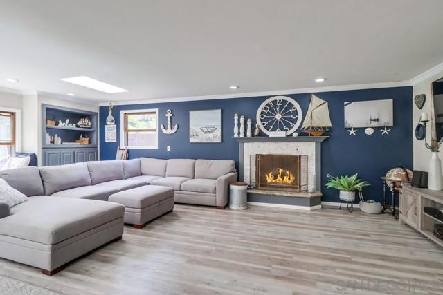 Huge family room with cozy fireplace!