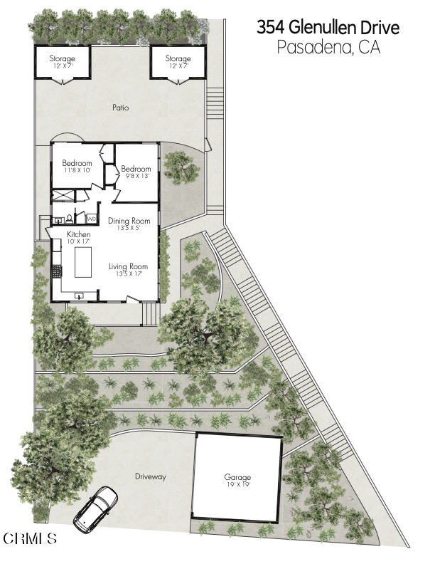 354 Glenullen Drive, Pasadena CA: https://media.crmls.org/mediaz/54e030ba-3a00-472c-b3b3-34efdf0c6e6b.png