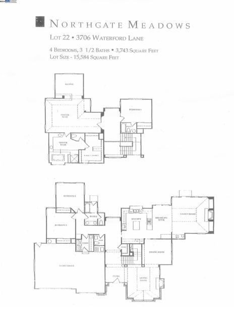 3706 Waterford Ln, Walnut Creek, California 94598, 4 Bedrooms Bedrooms, ,3 BathroomsBathrooms,Single Family Residence,For Sale,Waterford Ln,41074536