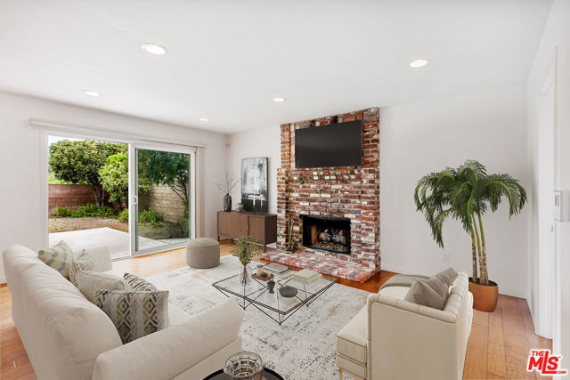 Virtually staged family room