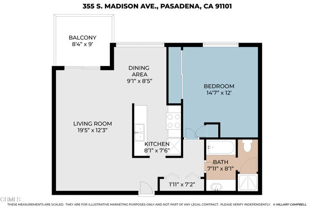 Image 2 for 355 S Madison Ave #109, Pasadena, CA 91101