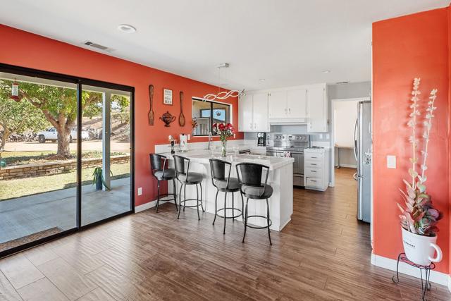 Kitchen looking in from dining area