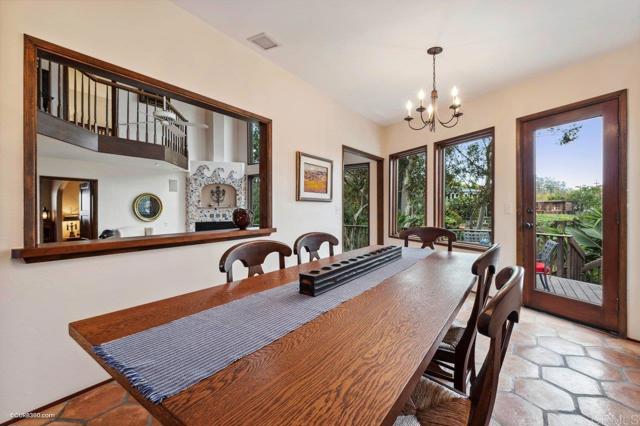 Formal dining room pass through into the living room