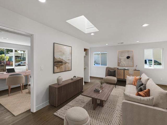 Virtually Staged Living Area & Office -  1st Floor