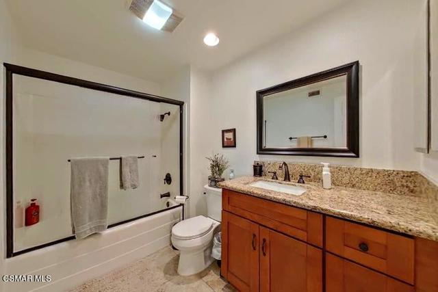 guest bath with granite