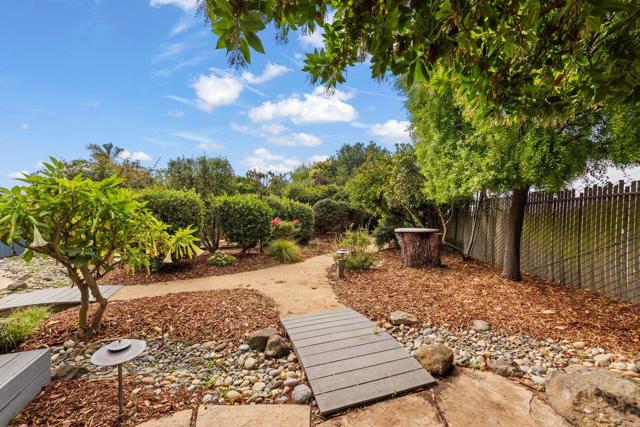 walkways and dry creek