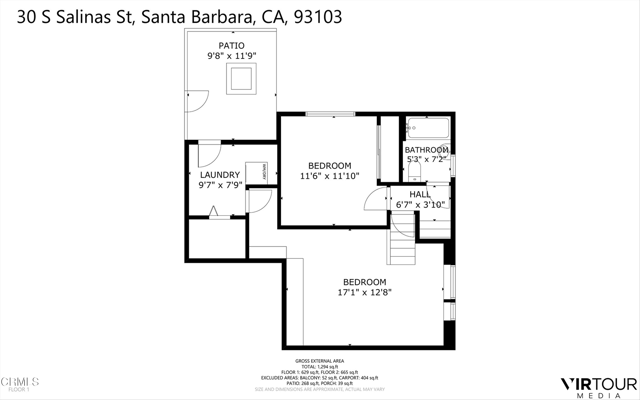 Detail Gallery Image 46 of 48 For 30 S Salinas St #B,  Santa Barbara,  CA 93103 - 3 Beds | 2 Baths