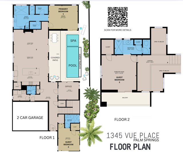1345 Vue Place, Palm Springs, CA 92262