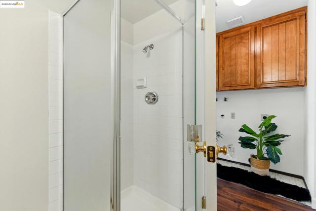 Bathroom with a shower stall