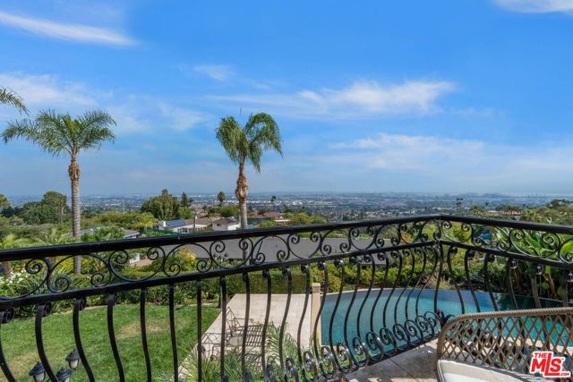 Balcony with harbor views from