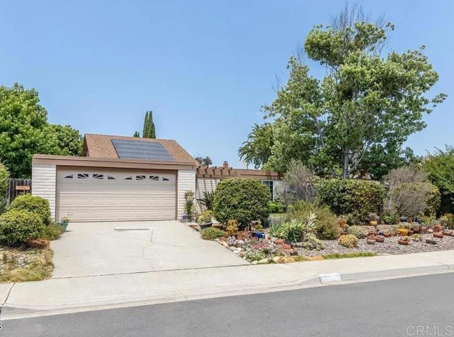 1592 Rambla Brisa San Marcos, California Beautifully maintained 4-bedroom, 2-bath home situated on a peaceful cul-de-sac in one of San Marcos' most sought after neighborhoods. This upgraded residence offers a spacious and desirable floor plan, perfect for comfortable family living and is pet friendly. Newer dual pane windows, vaulted ceilings in the living room with a skylight. Enjoy resort-style water with a whole house water conditioning system with an alkaline filter in the kitchen. The private backyard is great for dogs and features lemon, orange, and lime trees. This upscale residence offers an ideal blend of tranquility and convenience, making it a must-see property. Five houses away from Arboles Park, an HOA maintained community resource. Walking distance to Nob Hill Elementary School. Close to shopping and freeway access. Tenant is responsible for all utilities which includes SDG&E, trash, water and SunRun solar panel lease of $85 a month that is paid directly to the owner when paying the rent. Renters insurance required. The earliest move-in possible is July 1st.