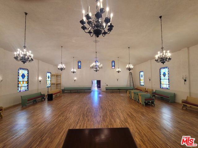 Restored lighting and stained glass windows