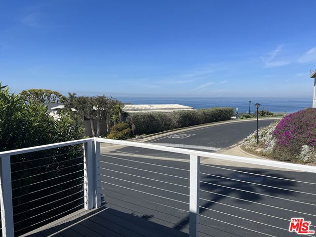 Ocean view deck off of living room