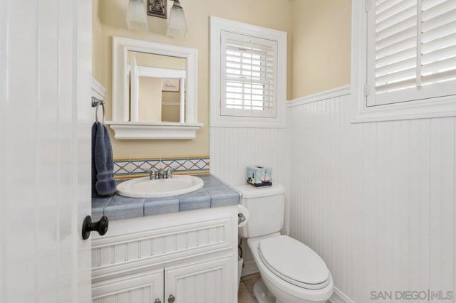 1/2 Bath off the the kitchen.
