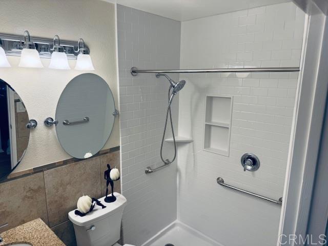 Open shower for easy access